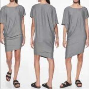 ATHLETA Sunlover Hilo Dress Gray Asymmetrical UPF 50 Size XS